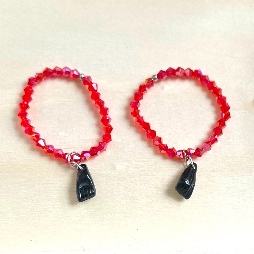 HandCrafted Mano Azabachè Baby Bracelet - Picture 2 of 4